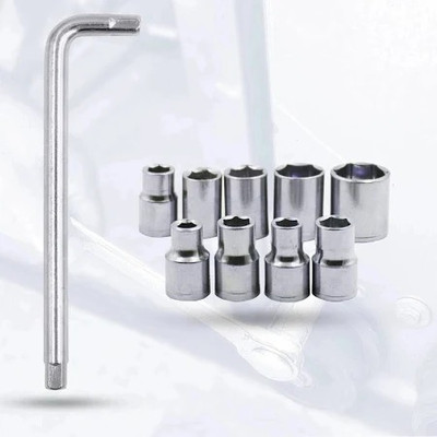 Zeno volt 10Pc Hex Socket Spannar Set with Carry Box for Automobiles/Bike/Car Repair Socket Set(Pack of 1)