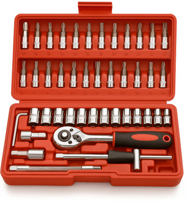 NIDHI ENTERPRISE 46 in 1 SCREWDRIVER AND TOOLKIT SET Combination Screwdriver Set (Pack of 1) Socket Set(Pack of 46)