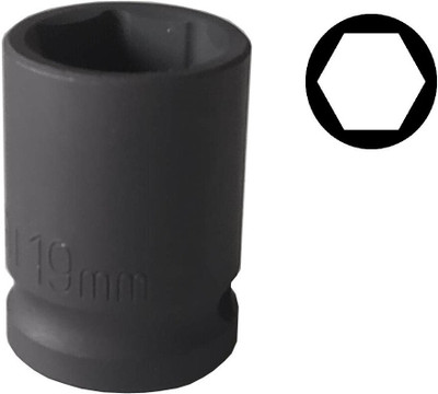 4MECH HEAVY DUTY MOLYBDENUM STEEL 19 MM Socket Set(Pack of 1)