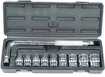 Zeno volt 10 socket toola box Socket Set(Pack of 10)