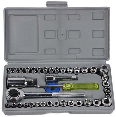 Rajwati 40 In 1 Pcs Wrench Tool Kit & Screwdriver And Socket Set Socket Set(Pack of 1)