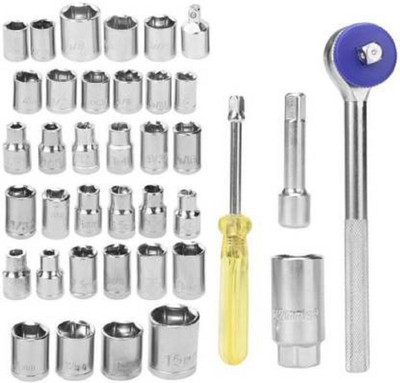 Niavaa 1 Set of 40 Pieces Multipurpose Tool Kit Socket Set(Pack of 40)