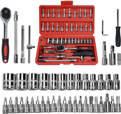 KOTHIA 46 in 1 Tool kit set Car kit Socket Set(Pack of 1)