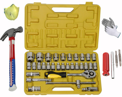Digital Craft 32-Piece Socket Set with Claw Hammer and 6-in-1 Screwdriver Socket Set(Pack of 32)