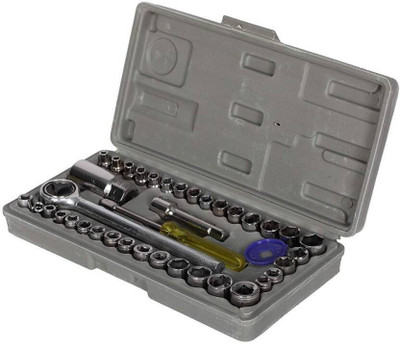 Niavaa 1 Set of 40 Pieces Multipurpose Tool Kit Socket Set(Pack of 40)