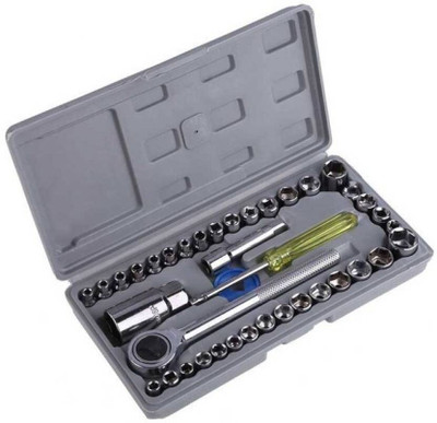 Niavaa 1 Set of 40 Pieces Multipurpose Tool Kit Socket Set(Pack of 40)