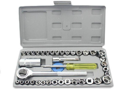 Niavaa 1 Set of 40 Pieces Multipurpose Tool Kit Socket Set(Pack of 40)