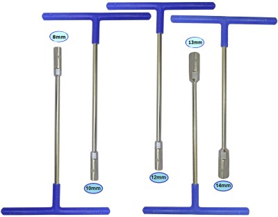 Inditrust 5pc T spanner/wWench set size ) (8mm,10 mm,12 mm,13mm & 14 mm) Socket Set(Pack of 5)