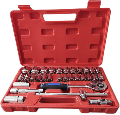 Toolihub Goti Set with Carry Box for Automobiles/Bike/Car Repair Tool Kit Socket Set Socket Set(Pack of 32)