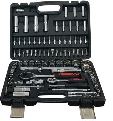 VOLTZ VOLTZ VZ-TK-94 Pcs Socket Tool Set 1/4, 1/2 Ratchet Kit for Mechanics with Box Socket Set(Pack of 1)