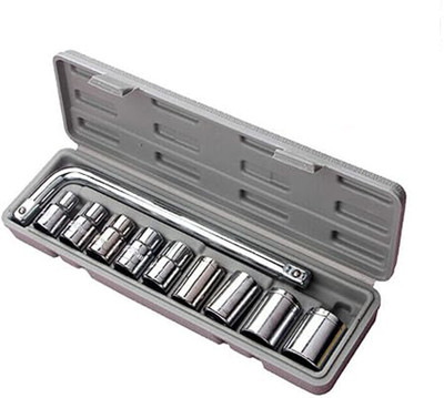 Atrocitus Socket Spannar Set with Carry Box for Personal Use,Car/Bike Repair Tools Kit Socket Set(Pack of 10)