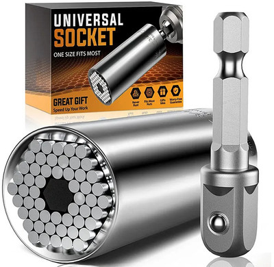 CloudTab Universal Socket Wrench Tool with Drill Adapter for Nuts, Bolts & Repairs Socket Set(Pack of 1)