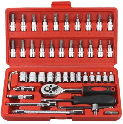 VOXEL 46 in 1 Tool kit use for Home & Professional Socket Set(Pack of 1)