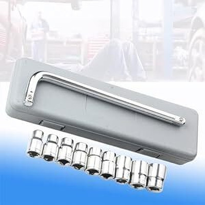 RMGS 10 pcs Tool kit Wrench socket Spanner Set Tool Box Hand Tool Socket Set Socket Set(Pack of 10)