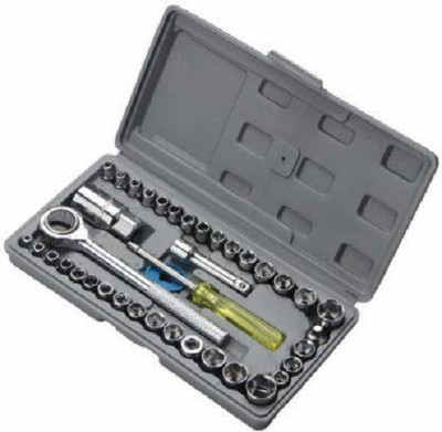 Niavaa 1 Set of 40 Pieces Multipurpose Tool Kit Socket Set(Pack of 40)