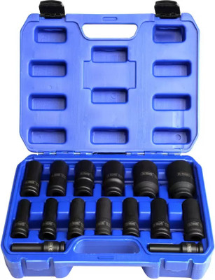 De Neers De Neers 1/2 Drive Hex Deep/Long Impact Socket 10-32mm DN-15 (Pack of 1) Socket Set(Pack of 1)