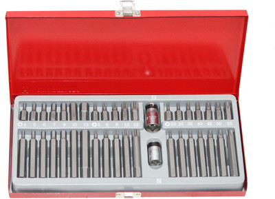 Digital Craft 40PCS Hex,Torx & Spline Socket Bit Set Durable Steel Screwdriver Socket Tool Kit Socket Set(Pack of 1)