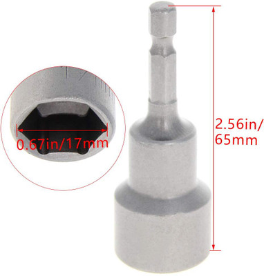 AASONS AASONS 17mm x 65mm Length Hex Socket Socket Set(Pack of 5)