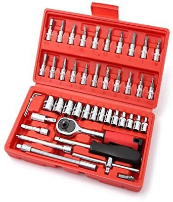 Nka Innovations 46 in 1 Pcs Tool Kit & Screwdriver and Socket Set Socket Set(Pack of 46)