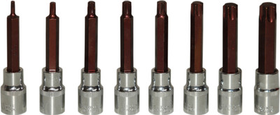 Digital Craft 8-Piece Torx Bit Socket Set T20-T70, 1/2-Inch Drive, Chrome Vanadium Steel Socket Set(Pack of 1)