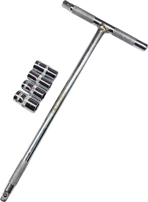 PRECISTO T-Handle Socket Wrench Set - Multi-Purpose Spanner Kit for Bikes & Repairs Socket Set(Pack of 5)