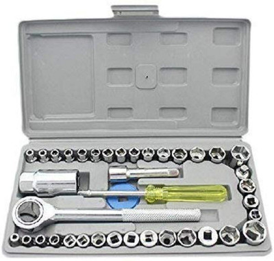 Niavaa 1 Set of 40 Pieces Multipurpose Tool Kit Socket Set(Pack of 40)