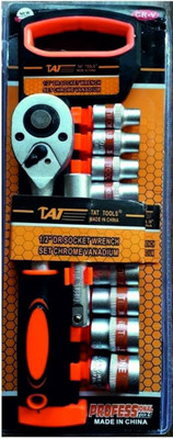 shiv store SOCKET WRENCH TOOL KIT 12 PCS Socket Set(Pack of 1)