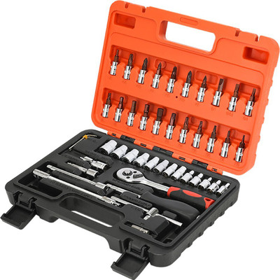 Digital Craft Bicycle repair tool kit 46 items Tool kit Tools Hand tool kit Auto repair tool Hand tool Car tool kit Auto tool Socket Set(Pack of 1)