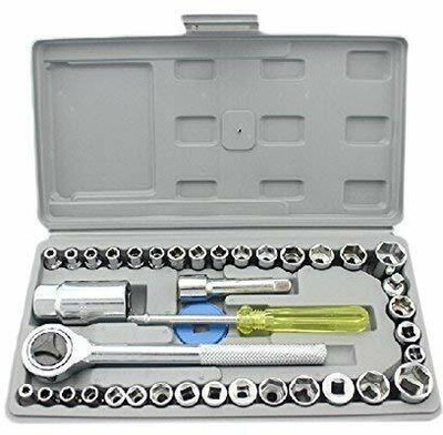 Niavaa 1 Set of 40 Pieces Multipurpose Tool Kit Socket Set(Pack of 40)