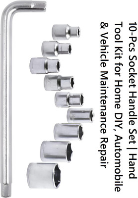 REIOENT Wrench Spanner Tool Goti Set for Automobiles/Bike/Car Repair Tool Socket Set(Pack of 10)