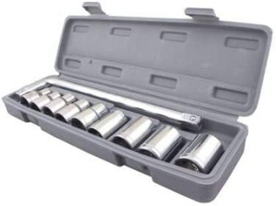 VNGEE 10 Pcs Tool Kit Wrench Socket Spanner Set Car Bike Repair Tool Box Socket Set(Pack of 10)