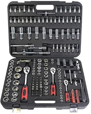 VOLTZ TK-172 Pcs Sleeve Socket Wrench Tool Kit with Ratchet & Extension Bar Socket Set(Pack of 1)