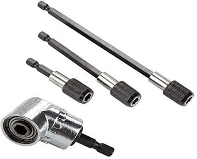 AASONS AASONS Set of 4 Pieces Magnetic Extension Chuck Adapter 105 Deg& 60/100/150mm Socket Set(Pack of 4)