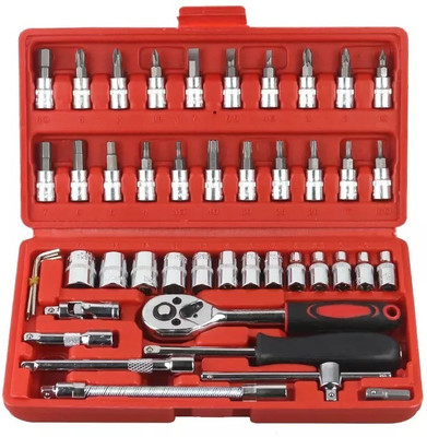 VOXEL 46 in 1 Tool kit use for Home & Professional Socket Set(Pack of 1)