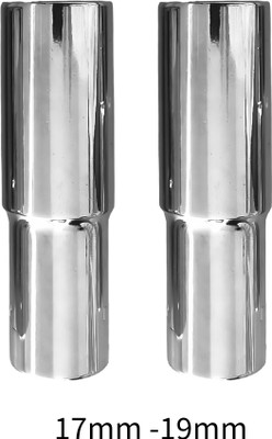 4MECH 17mm + 19mm Hex Long Chrome Vanadium Steel Anti Rust Socket Set(Pack of 2)