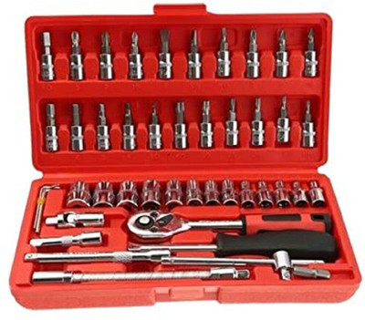 niceluck Toolkit 46pc red Socket Set(Pack of 1)