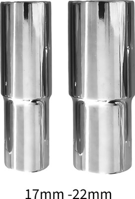 4MECH 17mm + 22mm Long Hex, Chrome Vanadium Steel, Anti Rust Socket Set(Pack of 2)