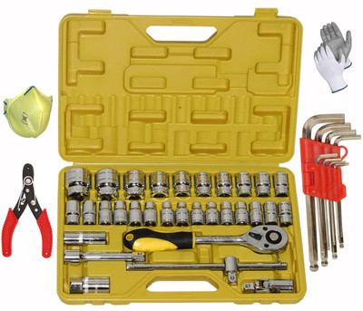 Digital Craft 32Pc Socket Set,Wire Stripper,9Pc Allen Key Set Socket Set(Pack of 32)