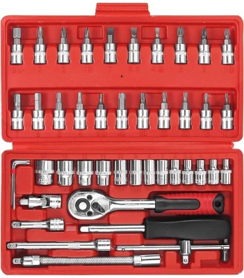 BANISTROKES 46 in 1 Tool Kit & Screwdriver & Socket Set Multi Purpose Combination Tool Socket Set(Pack of 46)