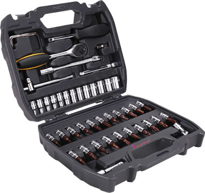 MALFAH ENTERPRISES DELI DL1046 SOCKET SET 46PCS SET Socket Set(Pack of 46)