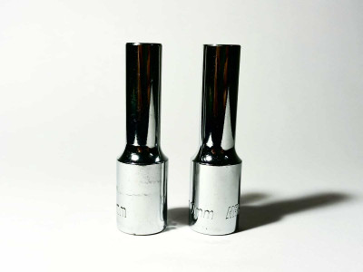 4MECH 10mm Long Socket 1/2 Inch Drive, Pack of 2, Durable Chrome Vanadium Steel Deep Socket Set(Pack of 2)