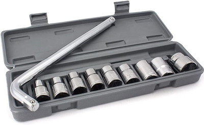 Flipkart SmartBuy 10 Pieces Hand Tools Wrench Set Spanner Set Tool Kit Socket Set(Pack of 10)