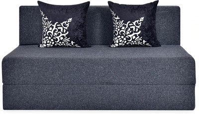 Friends Fit Life Fashion Life-4X6 Comfort 2 Seater Double Fold Out Sofa Cum Bed(Finish Color - Jute Grey Delivery Condition - Pre-assembled)