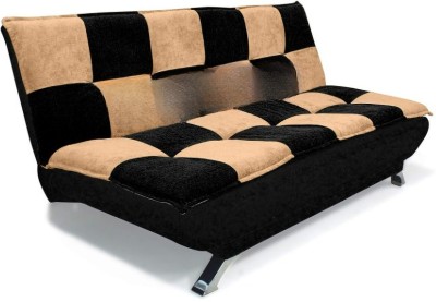 LUSTRE ENTERPRISE 3 Seater Single Fold Out Sofa Cum Bed(Finish Color - Black Delivery Condition - DIY(Do-It-Yourself))