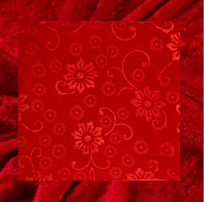 N A Attire Velvet Printed Multipurpose Running Fabric