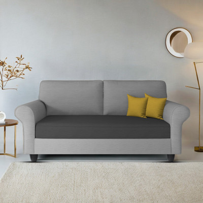 Casaliving Nelson Fabric 2 Seater  Sofa(Finish Color - Black Grey, Pre-assembled)