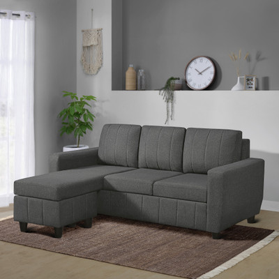 Sleepyhead Bae Fabric 4 Seater  Sofa(Finish Color - Woody Brown, DIY(Do-It-Yourself))