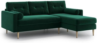 AIDANF 5 Fabric 4 Seater  Sofa(Finish Color - GREEN, Pre-assembled)