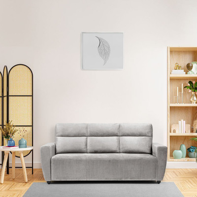 Wakefit Belize Plus Fabric 3 Seater  Sofa(Finish Color - Reflection White, DIY(Do-It-Yourself))