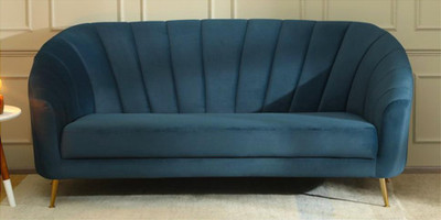 RM HOME Fabric 3 Seater  Sofa(Finish Color - green, DIY(Do-It-Yourself))
